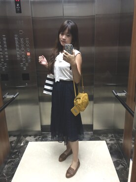 「salad（サラダ）のアイテム」を使った、Shan さん（レディース・157cm）の夏コーディネート