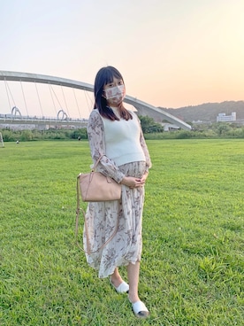 「PROPORTION BODY DRESSING（プロポーションボディドレッシング）のアイテム（ワンピース/ドレス）」を使った、Shan さん（レディース・157cm）の春コーディネート