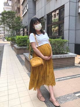 「salad（サラダ）のアイテム」を使った、Shan さん（レディース・157cm）の春コーディネート