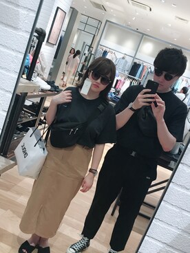 「DHOLIC（ディーホリック）のアイテム（バッグ）」を使った、ばたしさん（メンズ・173cm）の夏コーディネート