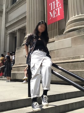 「ADER error（アーダーエラー）のアイテム（レッグウェア）」を使った、Maiさん（レディース・168cm）の秋コーディネート