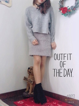 honokaさん（レディース・155cm）の冬コーディネート