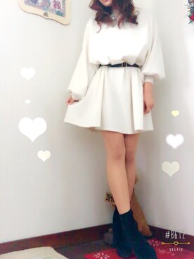 honokaさん（レディース・155cm）の冬コーディネート