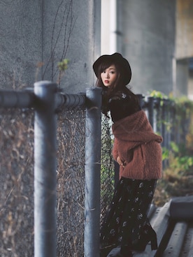 honokaさん（レディース・155cm）の冬コーディネート