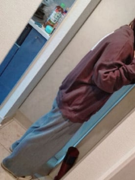 「しまむら（シマムラ）のアイテム（Sweatshirt、ブラック系）」を使った、てんてんさん（レディース・157cm）の春コーディネート