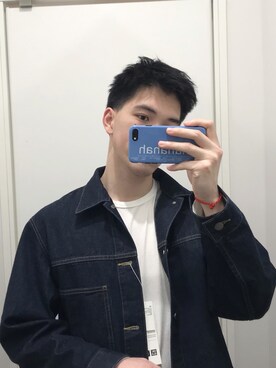 「UNIQUE（ユニーク）のアイテム（ジャケット/アウター）」を使った、c6394さん（メンズ・181cm）の冬コーディネート