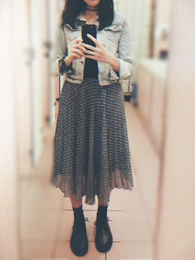 「H&M（エイチ・アンド・エム）のアイテム（タンクトップ）」を使った、K.Lさん（レディース・162cm）の夏コーディネート