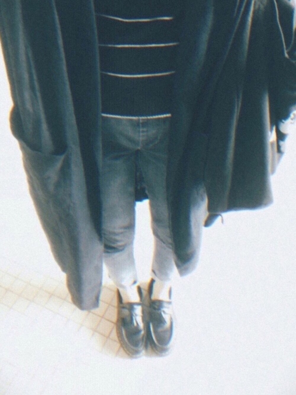 「秋、無印良品、Bershka、niko and ...、Dr.Martens」｜「Dr. Martensのアイテム（シューズ、ブラック系）」を使った、K.Lさん（レディース・162cm）の夏コーディネートの1枚目の写真