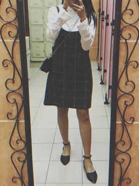 「stradivarius（ストラディバリウス）のアイテム（ワンピース/ドレス）」を使った、K.Lさん（レディース・162cm）の秋コーディネート