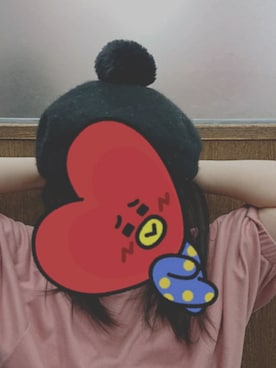 「GU（ジーユー）のアイテム（ハンチング/ベレー帽）」を使った、　🌰　~　쿠리　~　🌰　さん（キッズ・133cm）の冬コーディネート
