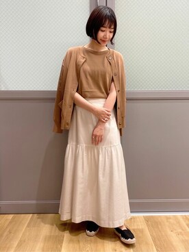 「アイテム（タンクトップ、グレー系）」を使った、ayanaさん（レディース・155cm）の夏コーディネート