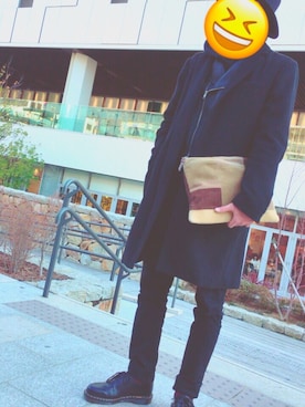 「no brand（ノーブランド）のアイテム（ダウンジャケット/コート）」を使った、Yum人さん（メンズ・172cm）の冬コーディネート