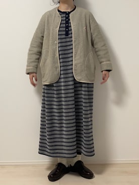 「PAR ICI（パーリッシィ）のアイテム（ワンピース）」を使った、𝕞𝕚𝕕𝕦𝕜𝕚さん（レディース・153cm）の春コーディネート