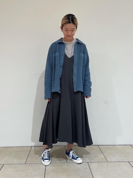 「MONKEY TIME（モンキータイム）のアイテム」を使った、鈴木（suzuki）さん（レディース・165cm）の冬コーディネート