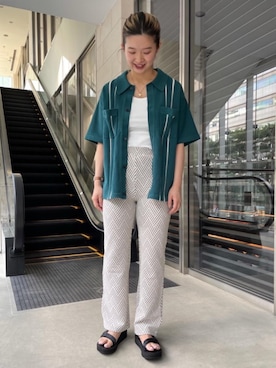「MONKEY TIME（モンキータイム）のアイテム」を使った、鈴木（suzuki）さん（レディース・165cm）の夏コーディネート