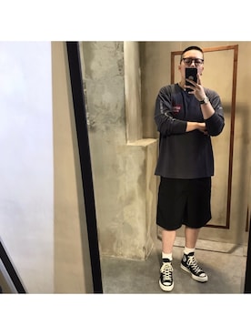 「CONVERSE TOKYO（コンバーストウキョウ）のアイテム（シューズ）」を使った、stephenjaさん（メンズ・170cm）の春コーディネート