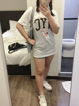 「boyfriend style」｜yvetteさん（レディース・157cm）の夏コーディネート