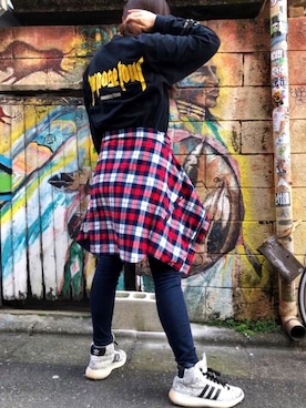 「KITH（キス）のアイテム（その他アウター）」を使った、yuiさん（レディース・174cm）の冬コーディネート