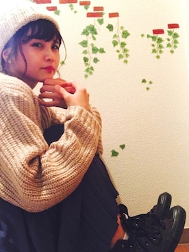 「アイテム（イヤリング）」を使った、rokoさん（レディース・160cm・20代）の秋コーディネート