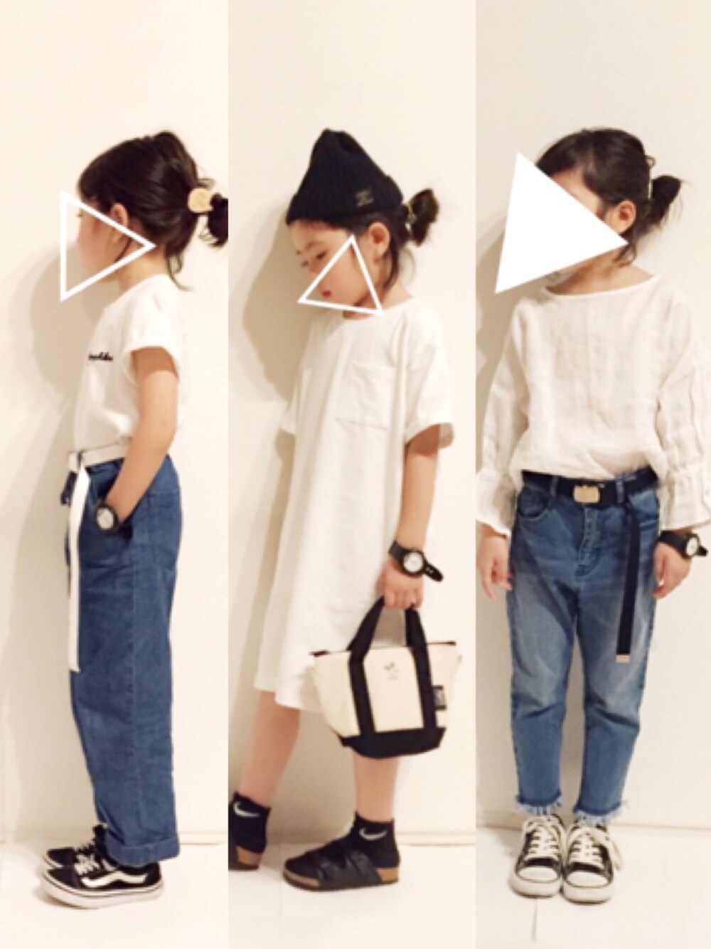 「URBAN RESEARCH DOORSのDOORS アクリルゴム(ネコ)（ヘアゴム、ピンク系）」を使った、yuuunaさん（キッズ・110cm）の春コーディネートの1枚目の写真