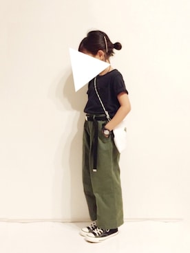 「アイテム（バレッタ/ヘアクリップ）」を使った、yuuunaさん（キッズ・110cm）の夏コーディネート