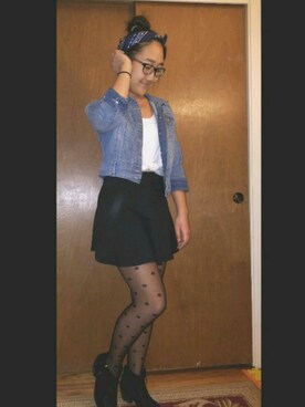 「SODAのアイテム」を使った、Grace Leeさん（レディース・168cm）の冬コーディネート