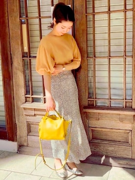 「ダニエルウェリントン」｜「アイテム（バレエシューズ）」を使った、chikakoさん（レディース・162cm）の春コーディネート