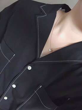 「GLOBAL WORK（グローバルワーク）のアイテム（Tops、ブラック系）」を使った、mmmさん（レディース・154cm）の春コーディネート
