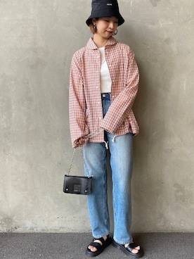 「CONVERSE TOKYO（コンバーストウキョウ）のアイテム（帽子）」を使った、manaさん（レディース・163cm）の冬コーディネート