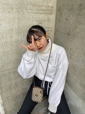 「ADER error」｜「アイテム（アクセサリー）」を使った、ユユメさん（レディース・166cm）の春コーディネート