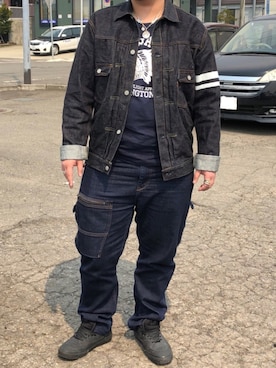 「Alpha Industries（アルファインダストリーズ）のアイテム（トップス）」を使った、ザキさん（メンズ・170cm）の春コーディネート