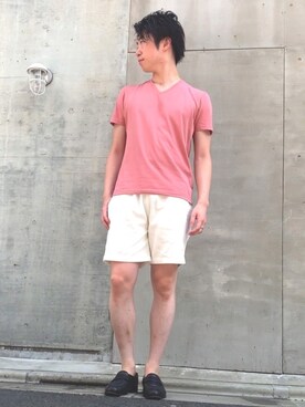 「417 EDIFICE（フォーワンセブンエディフィス）のアイテム（ローファー）」を使った、はやひろさん（メンズ・171cm）の秋コーディネート