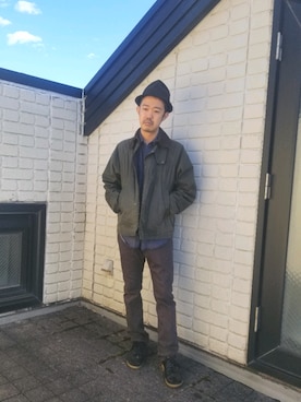 「nonnative（ノンネイティブ）のアイテム（チノパンツ）」を使った、idubyouさん（メンズ・165cm）の冬コーディネート