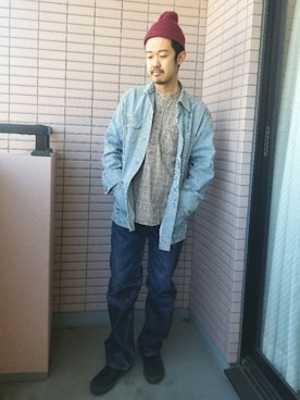 「Polo Ralph Lauren」｜「アイテム（カバーオール）」を使った、idubyouさん（メンズ・165cm）の冬コーディネート