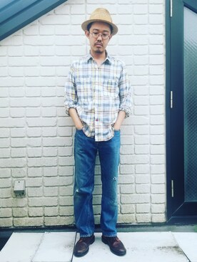 「tesi（テシ）のアイテム」を使った、idubyouさん（メンズ・165cm）の夏コーディネート