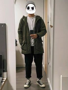 「Carhartt WIP（カーハートダブリューアイピー）のアイテム（シューズ）」を使った、ITFさん（メンズ・174cm）の秋コーディネート