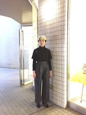 「BODY WILD（ボディーワイルド）のアイテム（トップス）」を使った、マドカさん（レディース・153cm）の春コーディネート