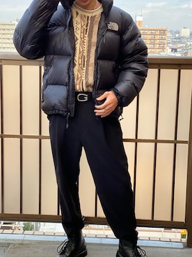 「いいね返し」｜「アイテム（ダウンジャケット/コート）」を使った、ダイスケさん（メンズ・174cm）の冬コーディネート