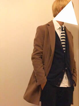 「GLOBAL WORK（グローバルワーク）のアイテム（フォーマルスーツ/小物）」を使った、Nornさん（メンズ・176cm）の冬コーディネート