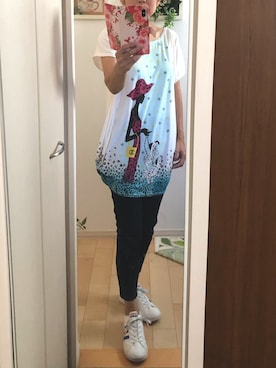 「101匹わんちゃん」｜「アイテム（パンツ）」を使った、Ring-go'roundさん（レディース・153cm）の秋コーディネート