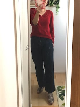 「OZOC（オゾック）のアイテム（ニット/セーター）」を使った、Ring-go'roundさん（レディース・153cm）の秋コーディネート