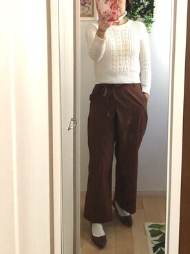 「EDIT COLOGNE（エディットコロン）のアイテム（トップス）」を使った、Ring-go'roundさん（レディース・153cm）の冬コーディネート