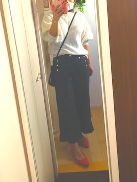 「LOIS CRAYON（ロイスクレヨン）のアイテム（パンツ）」を使った、Ring-go'roundさん（レディース・153cm）の春コーディネート