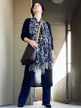 「et vous（エヴー）のアイテム」を使った、ハマダ マリコさん（レディース・163cm）の春コーディネート