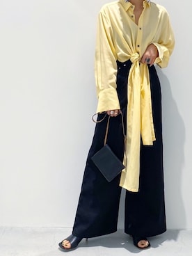 「ELIN（エリン）のアイテム」を使った、Rina Okabeさん（レディース・163cm）の春コーディネート