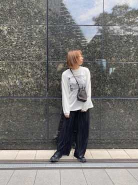 「Aeta（アエタ）のアイテム」を使った、Rina Okabeさん（レディース・163cm）の秋コーディネート