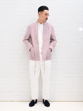「UNITED ARROWS & SONS（ユナイテッドアローズアンドサンズ）のアイテム（その他アウター）」を使った、吉岡 レオさん（メンズ・175cm）の冬コーディネート