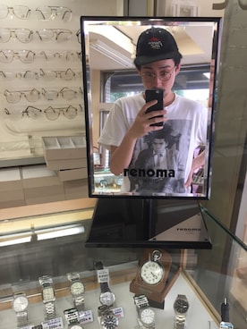 「Supreme （シュプリーム）のアイテム（Tシャツ/カットソー）」を使った、吉岡 レオさん（メンズ・175cm）の春コーディネート