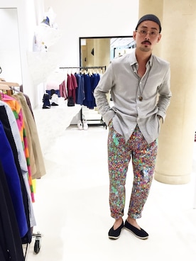 「MARTIN MARGIELA（マルタンマルジェラ）のアイテム」を使った、吉岡 レオさん（メンズ・175cm）の夏コーディネート