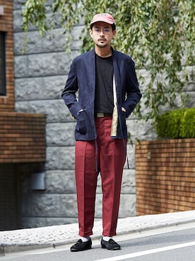 「UNITED ARROWS & SONS（ユナイテッドアローズアンドサンズ）のアイテム（その他アウター）」を使った、吉岡 レオさん（メンズ・175cm）の秋コーディネート